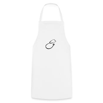 Stethoscope doctor - Cooking Apron - white - Front - AI Model Male 185 dark (185cm)