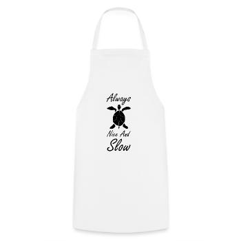 Turtle Turtle - Cooking Apron - white - Front - AI Model Male 185 dark (185cm)
