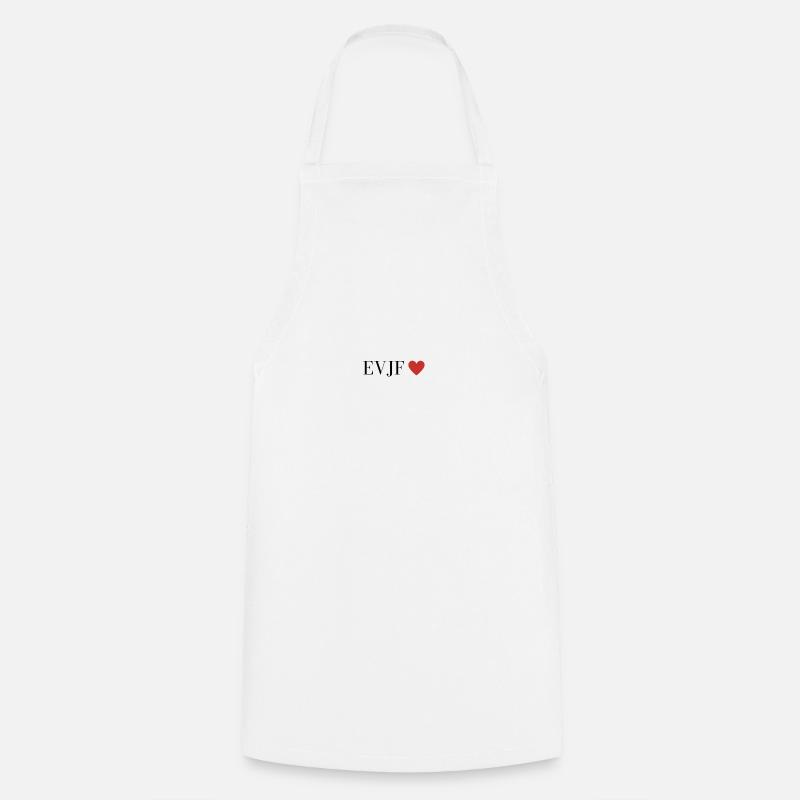 EVJF coeur rouge - Tablier de cuisine - blanc