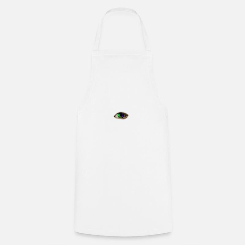 Yeux Arc-en-ciel - Tablier de cuisine - blanc