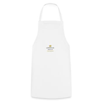 Les légendes naissent en décembre - Tablier de cuisine - blanc - Devant - AI Model Male 185 dark (185cm)