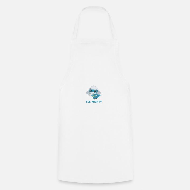 ELE-MIGHTY - Cooking Apron - white