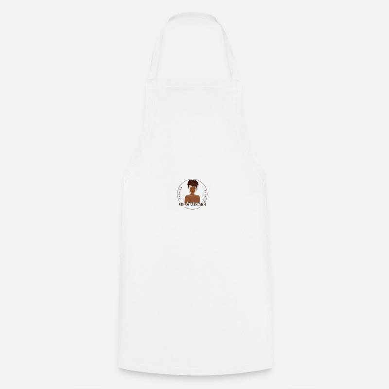 VIENS AVEC MOI - Cooking Apron - white