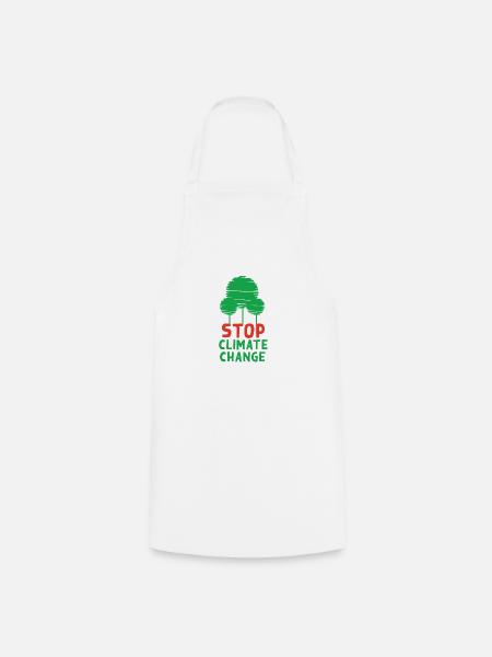 Stop Climate Change - Kochschürze - Weiß