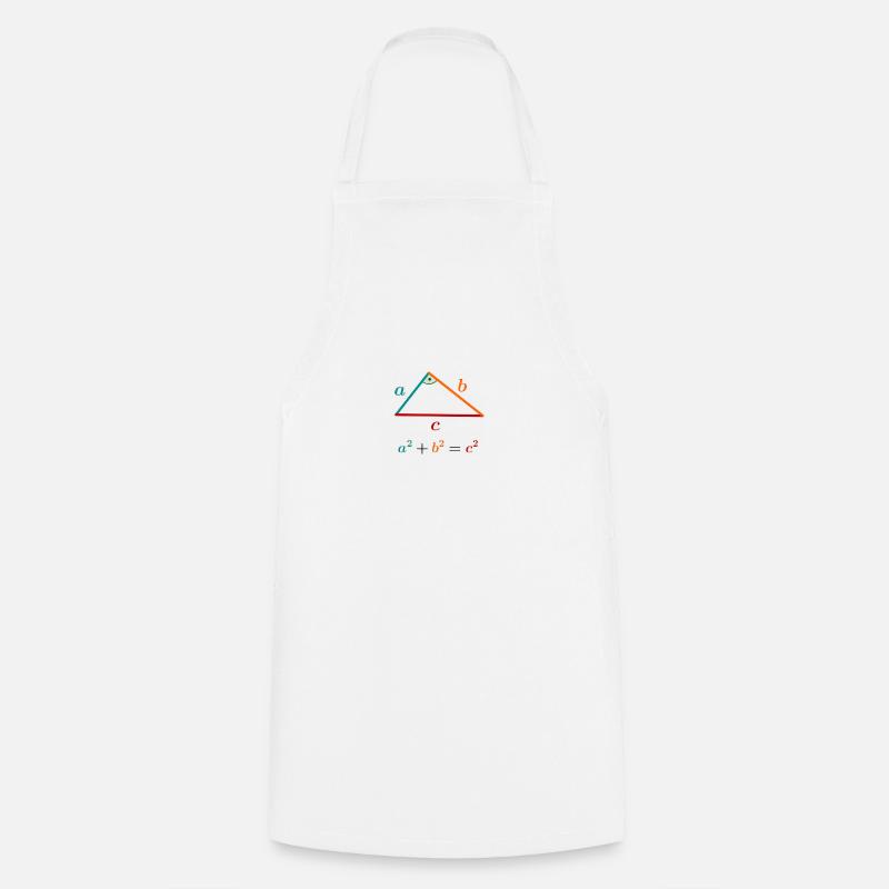 a²+b²=c² - Tablier de cuisine - blanc