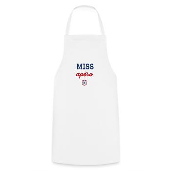 MISS apéro - Tablier de cuisine - blanc - Devant - AI Model Male 185 dark (185cm)