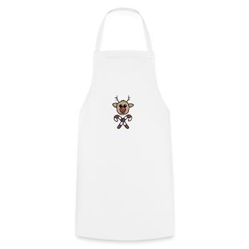Rudolph - Cooking Apron - white - Front - AI Model Male 185 dark (185cm)