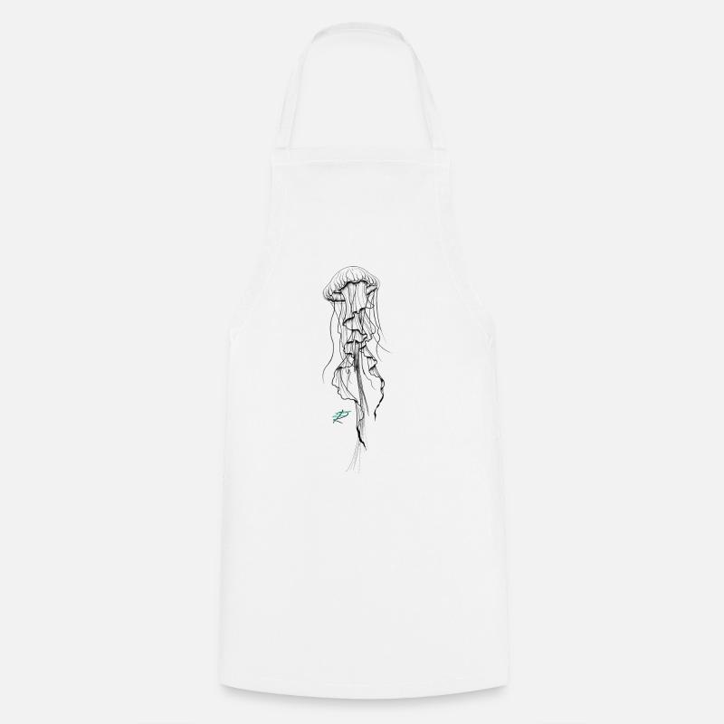 méduse - Tablier de cuisine - blanc