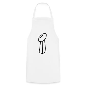 Football American Football - Kochschürze - Weiß - Vorne - AI Model Male 185 dark (185cm)