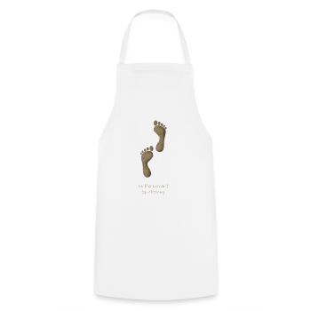 Spiekeroog Sand - Kochschürze - Weiß - Vorne - AI Model Male 185 dark (185cm)