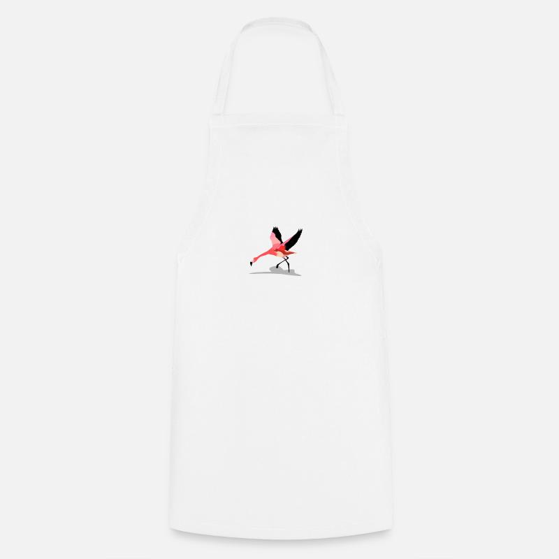 Flamingo - Kochschürze - Weiß