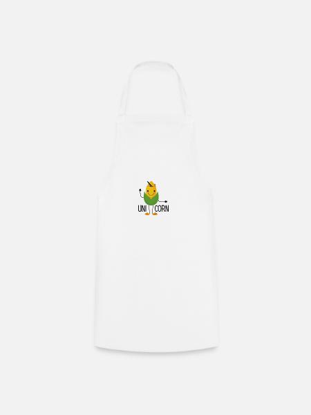 Uni-Corn - Kochschürze - Weiß