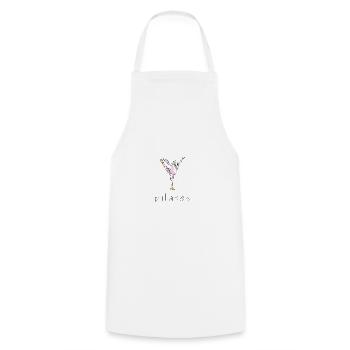 Pilates - Cooking Apron - white - Front - AI Model Male 185 dark (185cm)