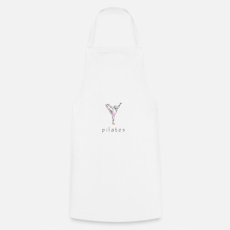Pilates - Tablier de cuisine - blanc