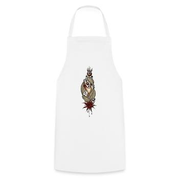 Wonderful depiction of the sun and moon - Cooking Apron - white - Front - AI Model Male 185 dark (185cm)