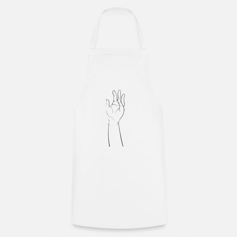 Main - Tablier de cuisine - blanc
