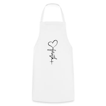 foi - Tablier de cuisine - blanc - Devant - AI Model Male 185 dark (185cm)