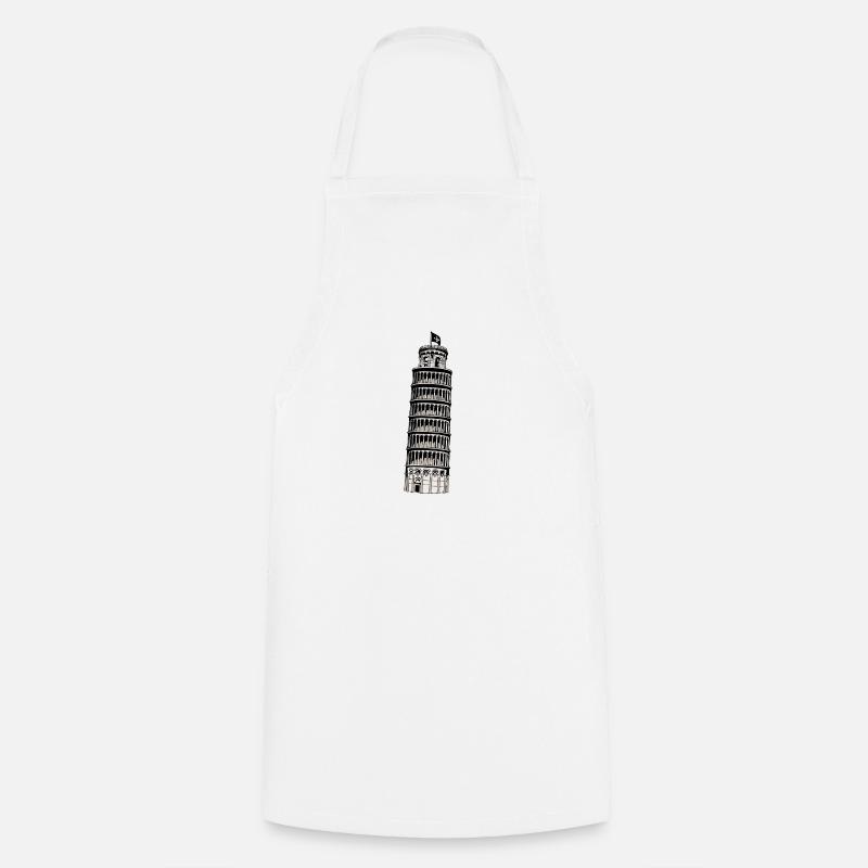 Tour de Pise - Tablier de cuisine - blanc