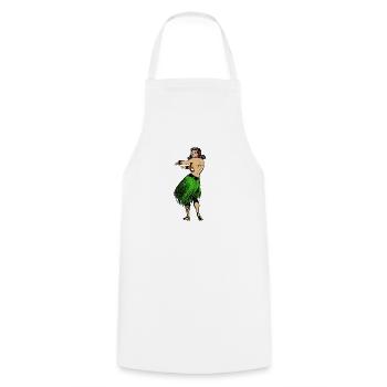 ballerina ballet dance dancer dance dancer yoga40 - Cooking Apron - white - Front - AI Model Male 185 dark (185cm)