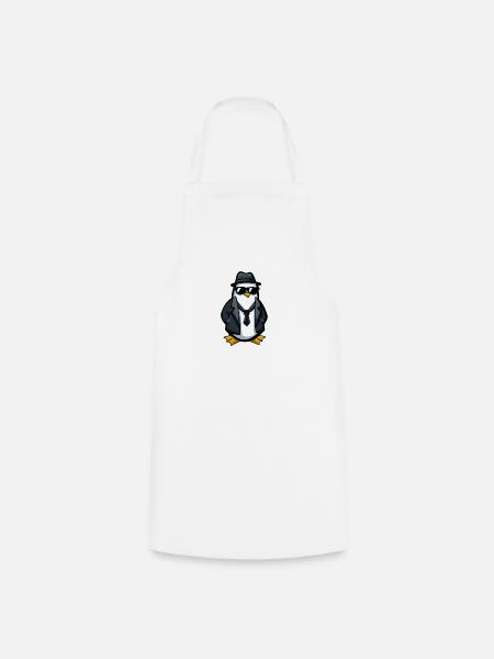 Agent Pinguin - Kochschürze - Weiß