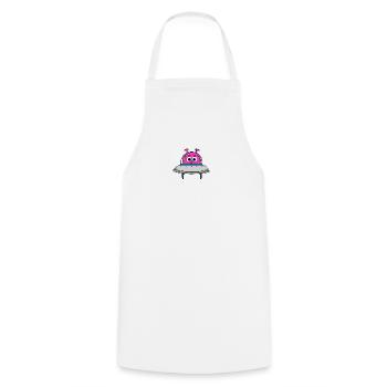 Alien - Cooking Apron - white - Front - AI Model Male 185 dark (185cm)