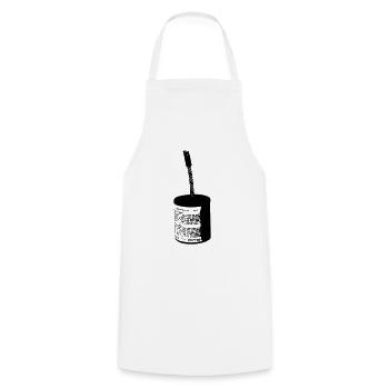 Delova Rana Blitzknaller Blitzknallsatz Feuerwerk - Kochschürze - Weiß - Vorne - AI Model Male 185 dark (185cm)