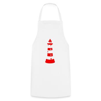 Lighthouse - Cooking Apron - white - Front - AI Model Male 185 dark (185cm)