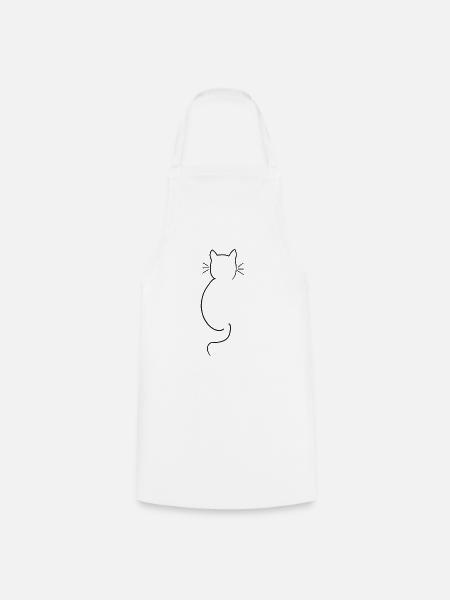 Cat Friends - Cooking Apron - white