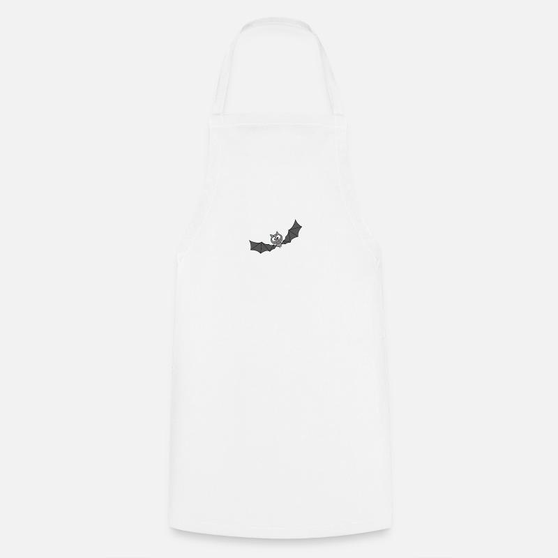 Bat - Cooking Apron - white