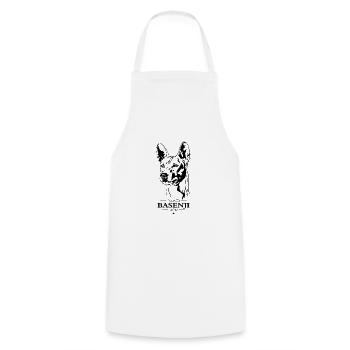 Basenji Mom Dog Dog Saying Wilsigns - Cooking Apron - white - Front - AI Model Male 185 dark (185cm)