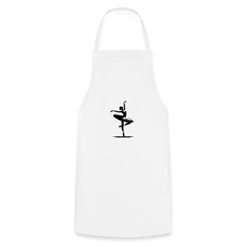 Stage appearance of a graceful ballerina - Cooking Apron - white - Front - AI Model Male 185 dark (185cm)