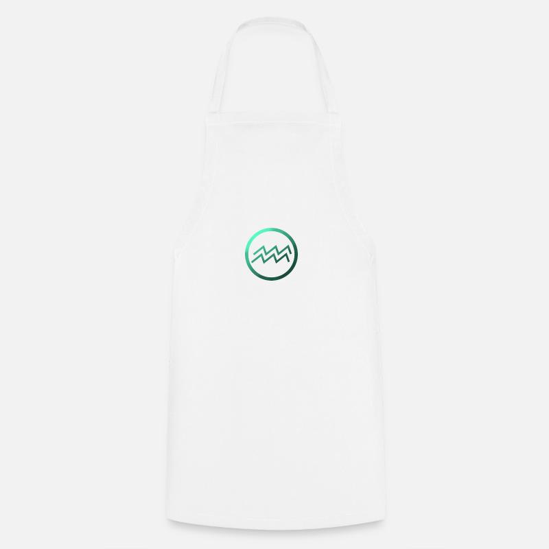 Logo du Verseau - Tablier de cuisine - blanc