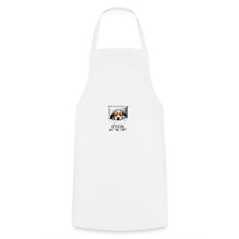 Beagle Chemise de sieste officielle - Tablier de cuisine - blanc - Devant - AI Model Male 185 dark (185cm)