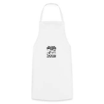 Will Trade Brother For Easter Candy - Cooking Apron - white - Front - AI Model Male 185 dark (185cm)