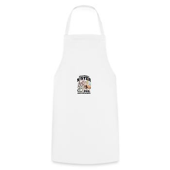 Échangera sa sœur contre des bonbons de Pâques - Tablier de cuisine - blanc - Devant - AI Model Male 185 dark (185cm)