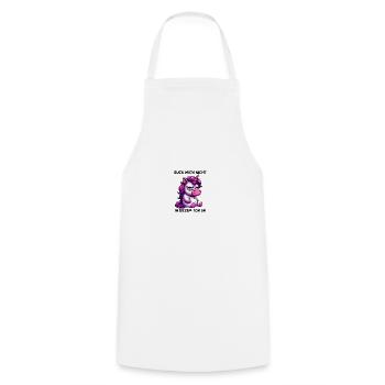 Ne me regarde pas sur ce ton - Tablier de cuisine - blanc - Devant - AI Model Male 185 dark (185cm)