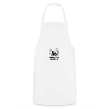 Galapagos Islands - Cooking Apron - white - Front - AI Model Male 185 dark (185cm)