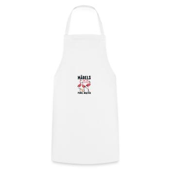 Girls no matter what happens Maintain levels - Cooking Apron - white - Front - AI Model Male 185 dark (185cm)