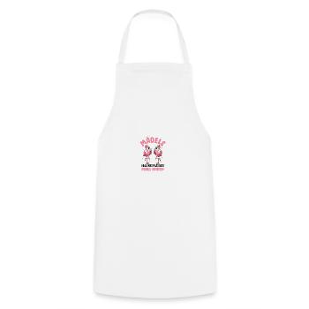 Girls no matter what happens Maintain levels - Cooking Apron - white - Front - AI Model Male 185 dark (185cm)