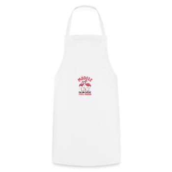 Girls no matter what happens Maintain levels - Cooking Apron - white - Front - AI Model Male 185 dark (185cm)