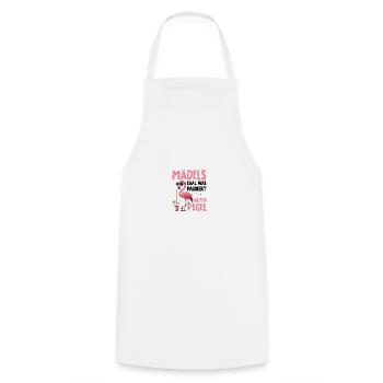 Girls no matter what happens Maintain levels - Cooking Apron - white - Front - AI Model Male 185 dark (185cm)