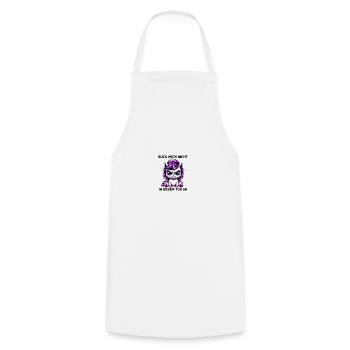 Ne me regarde pas sur ce ton - Tablier de cuisine - blanc - Devant - AI Model Male 185 dark (185cm)
