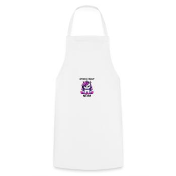 Before you ask: No - Cooking Apron - white - Front - AI Model Male 185 dark (185cm)