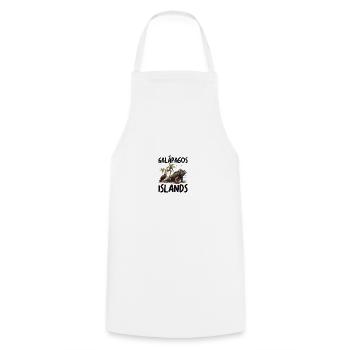 Galapagos Islands - Cooking Apron - white - Front - AI Model Male 185 dark (185cm)