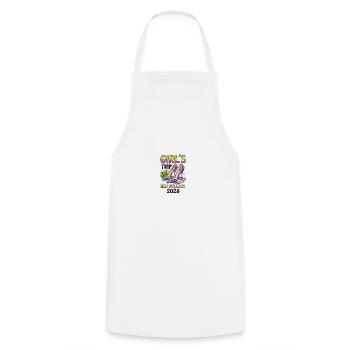 Girls Trip New Orleans 2028 - Cooking Apron - white - Front - AI Model Male 185 dark (185cm)