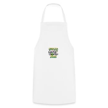 Voyage entre filles en Jamaïque 2025 - Tablier de cuisine - blanc - Devant - AI Model Male 185 dark (185cm)