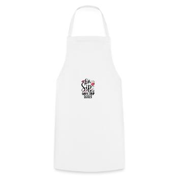 Oh Sip C’est un voyage entre filles 2025 - Tablier de cuisine - blanc - Devant - AI Model Male 185 dark (185cm)