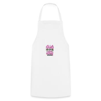 Girls Trip Las Vegas 2029 - Kochschürze - Weiß - Vorne - AI Model Male 185 dark (185cm)