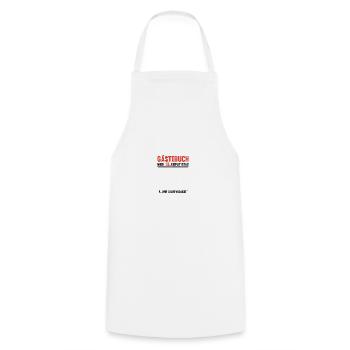 Guestbook 18 Birthday We were there - Cooking Apron - white - Front - AI Model Male 185 dark (185cm)