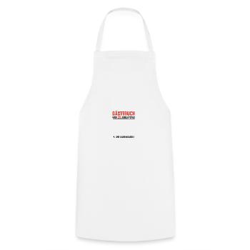 Livre d’or 20 Anniversaire Nous y étions - Tablier de cuisine - blanc - Devant - AI Model Male 185 dark (185cm)
